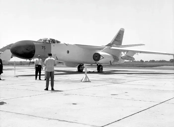 Framed Print : Douglas NRA-3B Skywarrior 144825 Framed Print : Douglas NRA-3B Skywarrior 144825