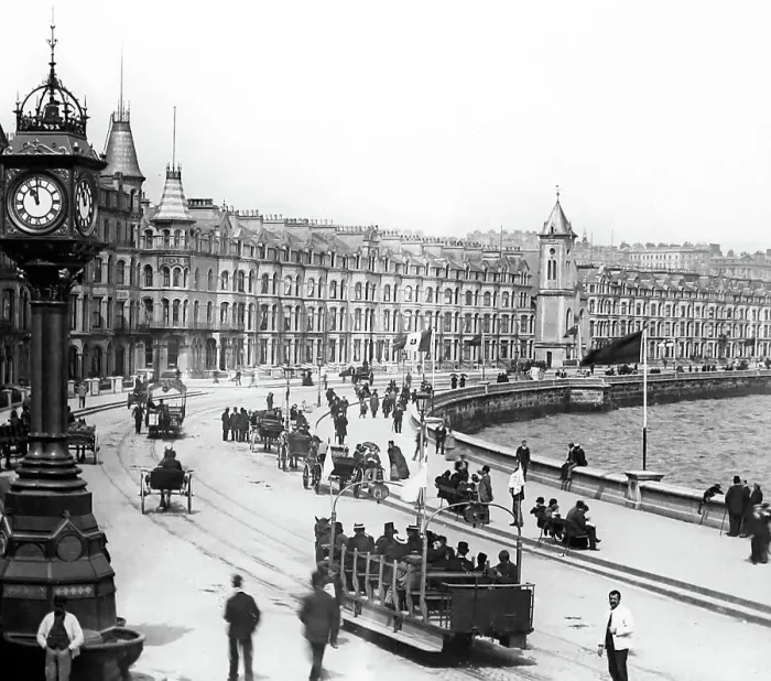 Framed Print : Douglas promenade, Isle of Man, Victorian period Framed Print : Douglas promenade, Isle of Man, Victorian period