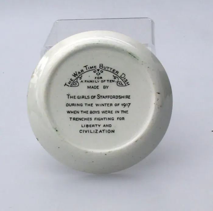 Framed Print : Doulton & Co bone china butter dish Framed Print : Doulton & Co bone china butter dish