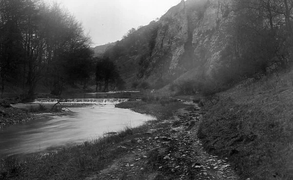 Dovedale - river and waterfalls