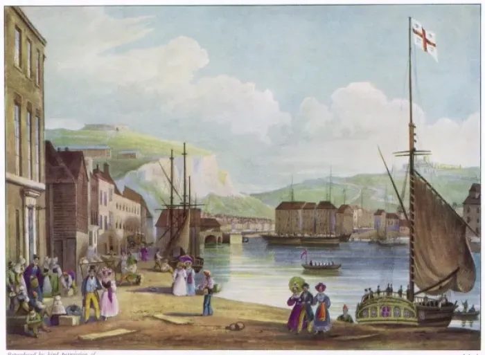 Framed Print : Dover / Customs Yacht 19C Framed Print : Dover / Customs Yacht 19C
