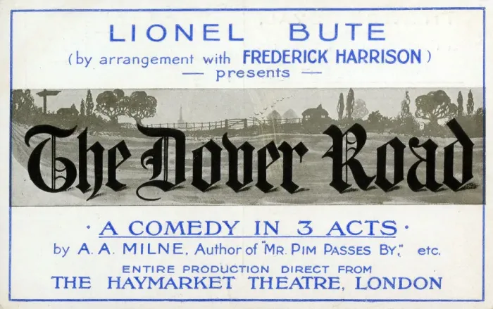 Framed Print : The Dover Road, comedy by A A Milne, Bournemouth Framed Print : The Dover Road, comedy by A A Milne, Bournemouth