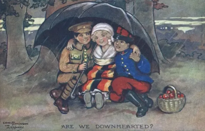 Framed Print : Are We Downhearted? by Ethel Parkinson Framed Print : Are We Downhearted? by Ethel Parkinson