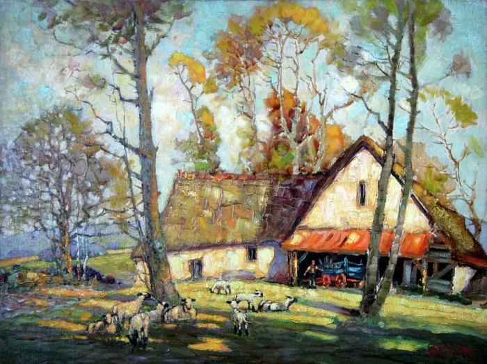 Framed Print : A Downland farm, Sussex Framed Print : A Downland farm, Sussex