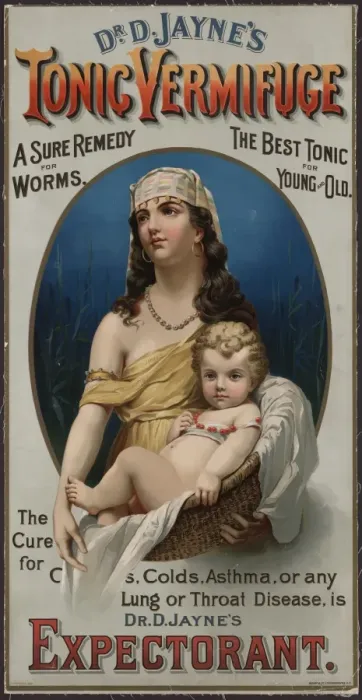 Framed Print : Dr. D. Jaynes tonic vermifuge. A sure remedy for worms Framed Print : Dr. D. Jaynes tonic vermifuge. A sure remedy for worms