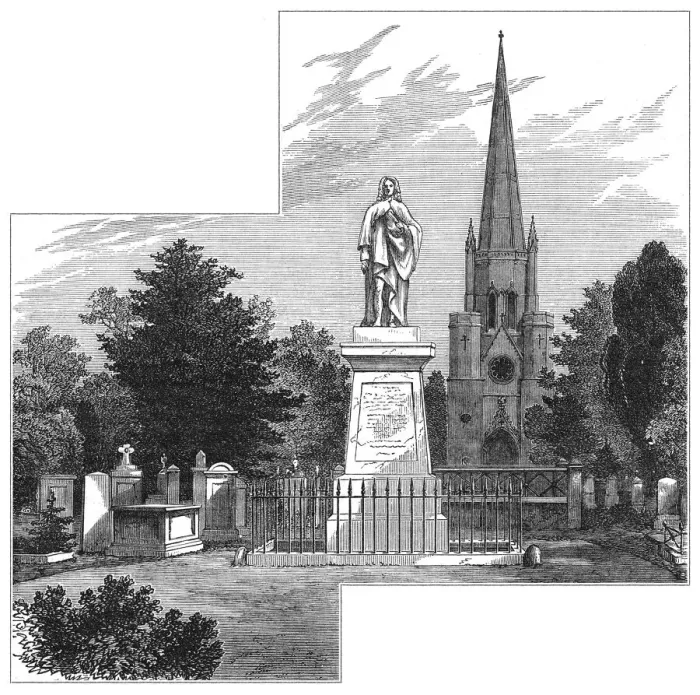 Framed Print : Dr Isaac Watts Monument Framed Print : Dr Isaac Watts Monument