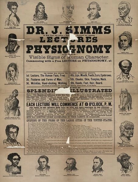 Dr. J. Simms. Lectures on physiognomy