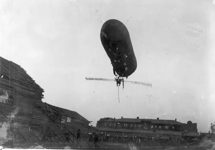 Framed Print : Dr K I Danielewskys Directible Flying Machine Framed Print : Dr K I Danielewskys Directible Flying Machine