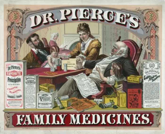 Framed Print : Dr. Pierces family medicines Framed Print : Dr. Pierces family medicines