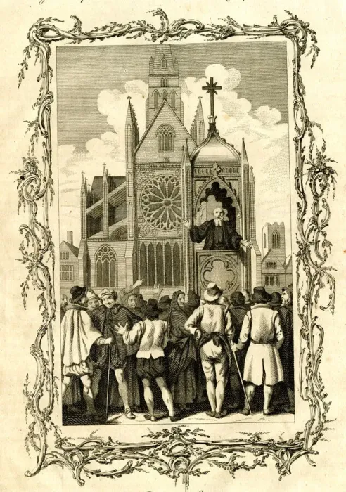 Framed Print : Dr Shaw Preaching at St. Pauls Cross, London Framed Print : Dr Shaw Preaching at St. Pauls Cross, London