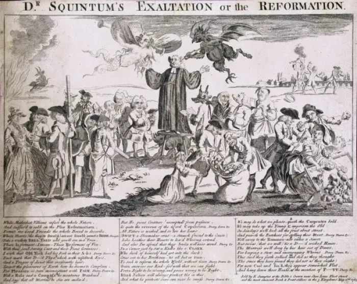 Framed Print : Dr. Squintums exaltation or the reformation Framed Print : Dr. Squintums exaltation or the reformation