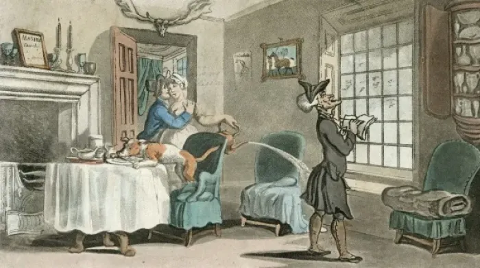 Framed Print : Dr Syntax in a country inn Framed Print : Dr Syntax in a country inn