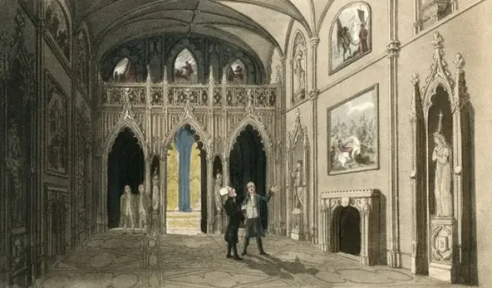 Framed Print : Dr Syntax visits Eaton Hall, Cheshire Framed Print : Dr Syntax visits Eaton Hall, Cheshire