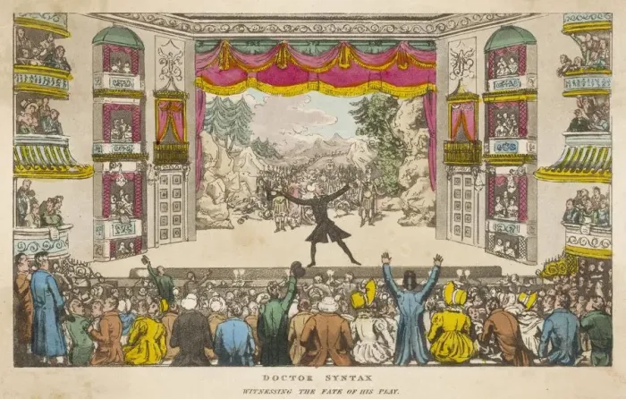 Framed Print : Dr Syntax witnessing the fate of his play Framed Print : Dr Syntax witnessing the fate of his play