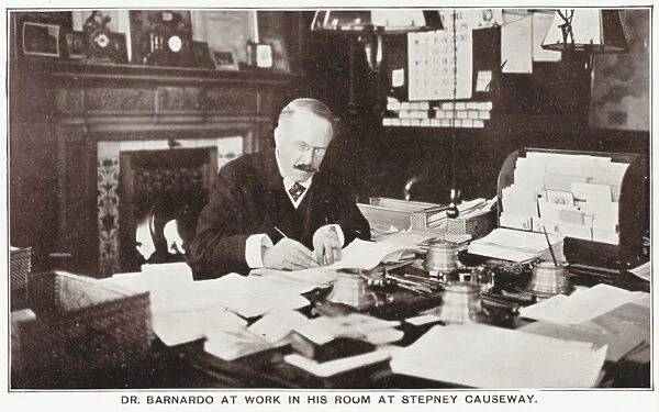 Dr. Thomas Barnardo - in his office