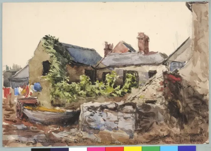 Framed Print : From the Back of Dr. Wilsons House, Bangor