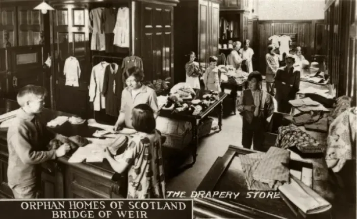 Framed Print : Drapery Store at Orphan Homes of Scotland, Bridge of Weir Framed Print : Drapery Store at Orphan Homes of Scotland, Bridge of Weir