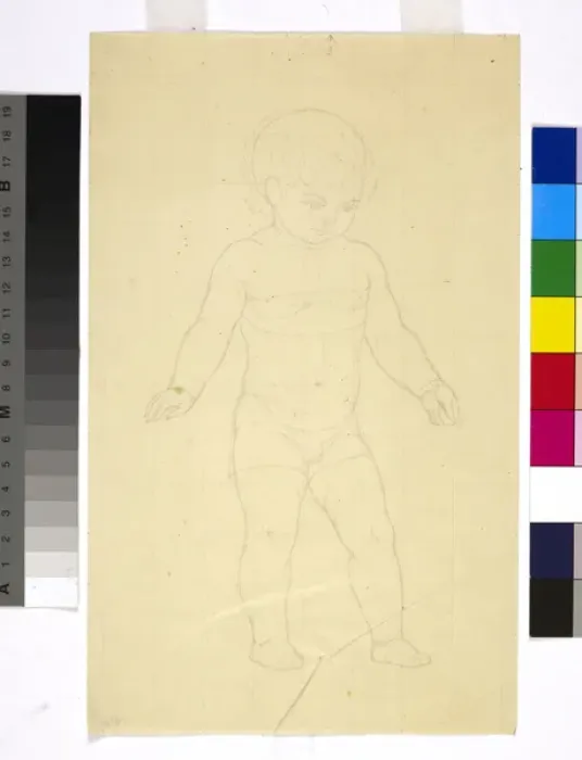Framed Print : Drawing of a Baby for The Rehearsal Framed Print : Drawing of a Baby for The Rehearsal