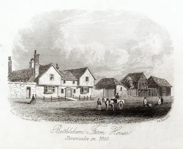 Framed Print : Drawing of the Blighs Hotel, Sevenoaks, Kent Framed Print : Drawing of the Blighs Hotel, Sevenoaks, Kent