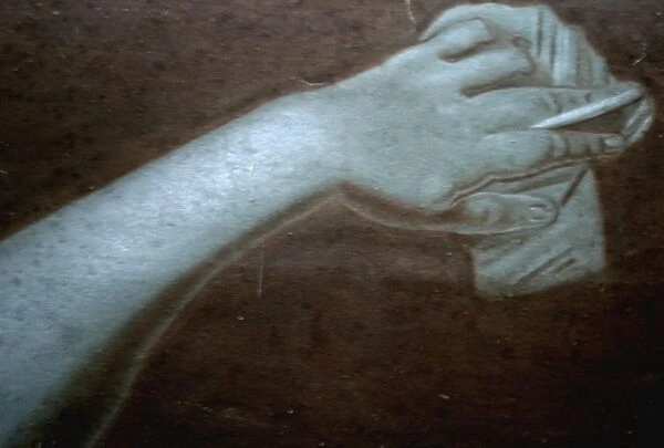 Drawing of a hand and arm