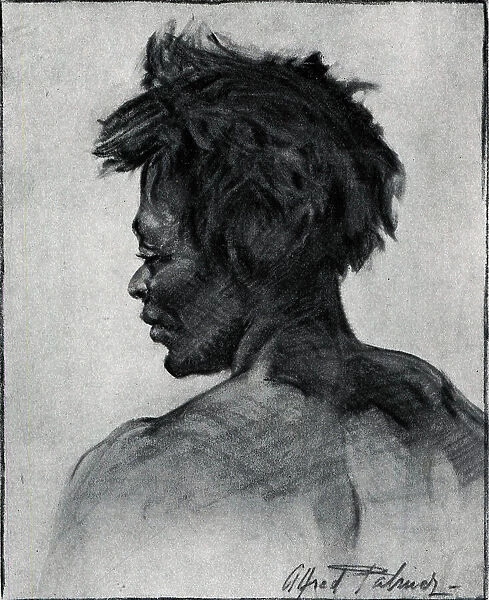 Drawing of a lady from behind