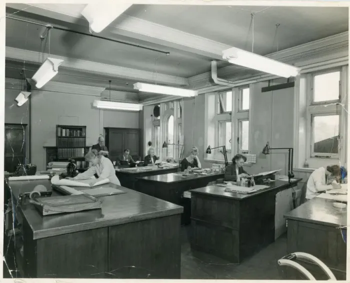 Framed Print : The Drawing Office, 3rd Floor IMechE