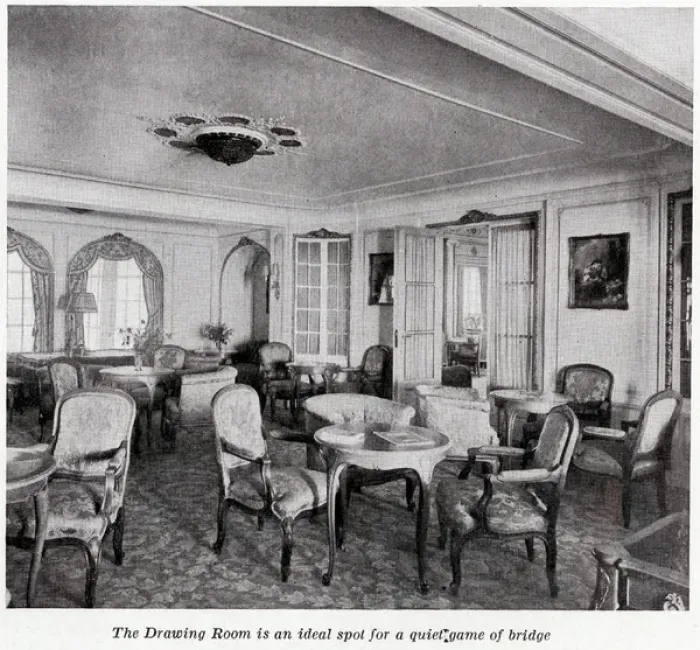 Framed Print : Drawing room on cruise liner, Empress of Australia Framed Print : Drawing room on cruise liner, Empress of Australia