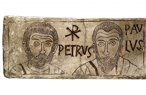 Drawing in a tombstone. 4th c. A. D, representing
