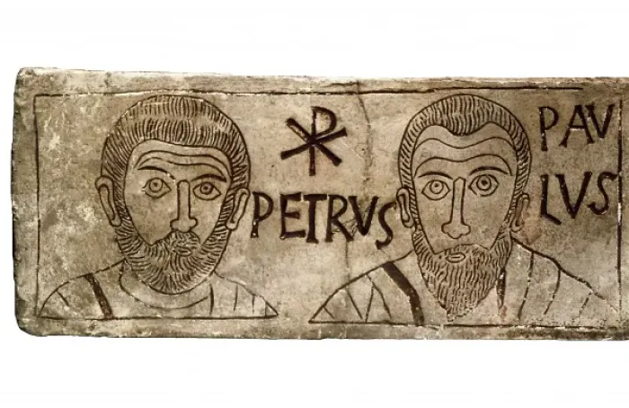 Framed Print : Drawing in a tombstone. 4th c. A. D, representing Framed Print : Drawing in a tombstone. 4th c. A. D, representing