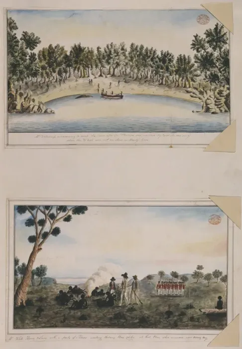 Framed Print : Drawings 24-25 from the Watling Collection Framed Print : Drawings 24-25 from the Watling Collection