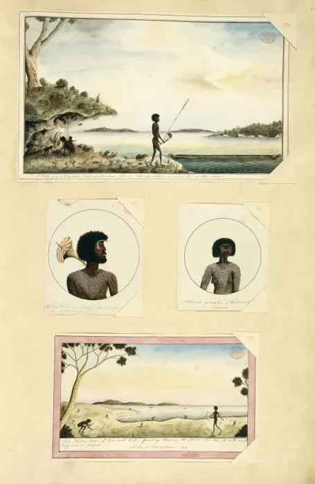 Framed Print : Drawings 43-46 from the Watling Collection Framed Print : Drawings 43-46 from the Watling Collection