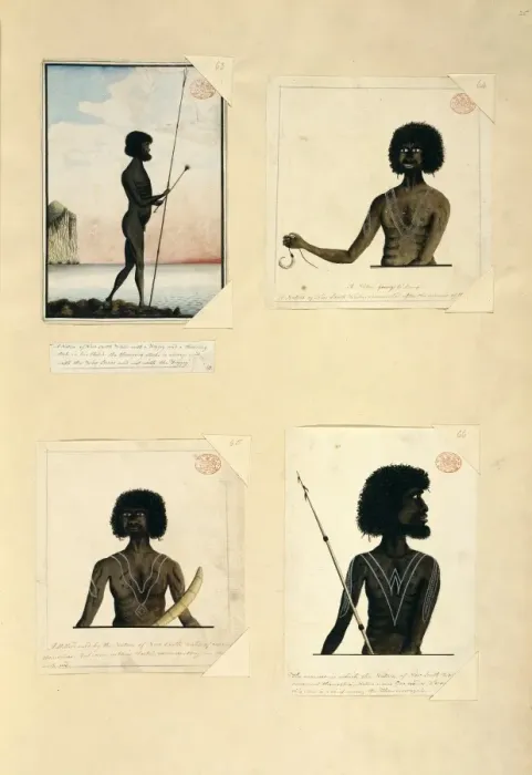 Framed Print : Drawings 54-57 from the Watling Collection Framed Print : Drawings 54-57 from the Watling Collection