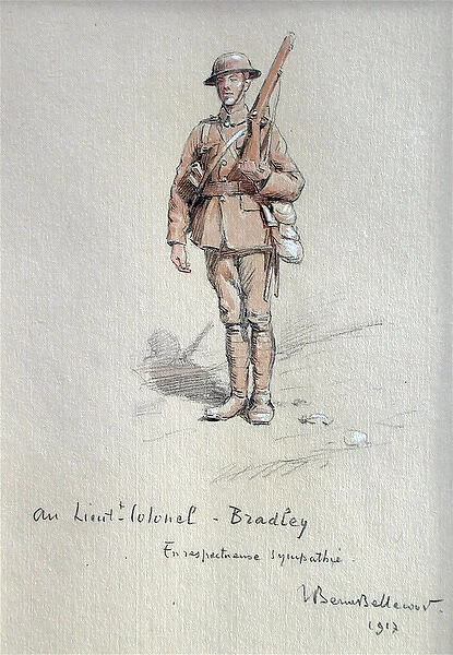 Two drawings of British Tommies