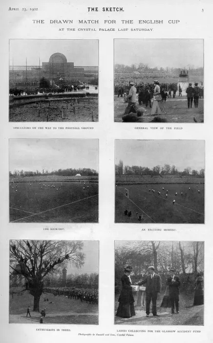 Framed Print : Drawn match for the English cup, football 1902 Framed Print : Drawn match for the English cup, football 1902