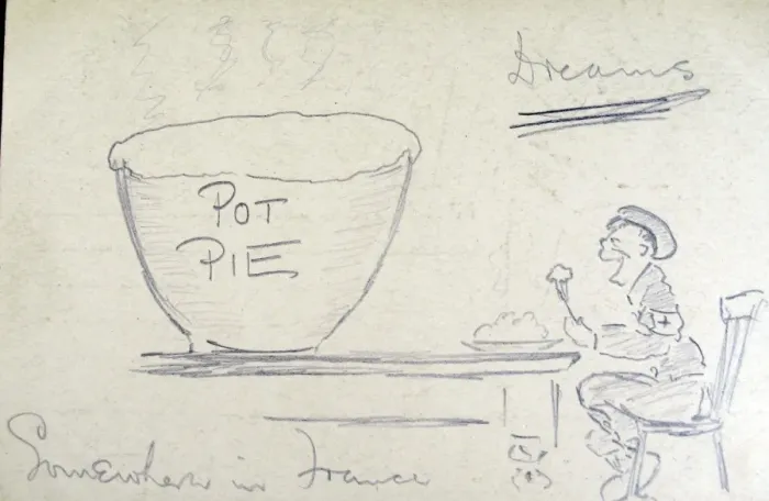 Framed Print : Dreams of Pot Pie Somewhere in France Framed Print : Dreams of Pot Pie Somewhere in France