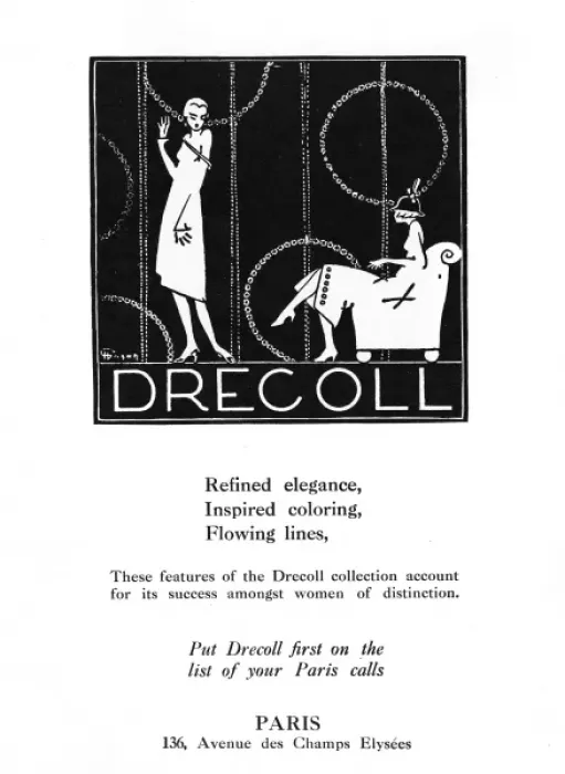 Framed Print : Drecoll fashion advertisement Framed Print : Drecoll fashion advertisement