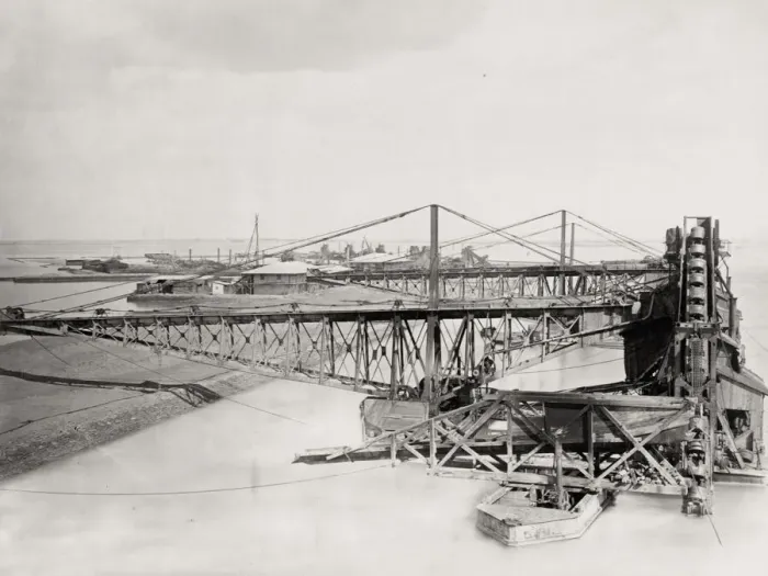 Framed Print : Dredger, Port Said, Suez Canal Framed Print : Dredger, Port Said, Suez Canal