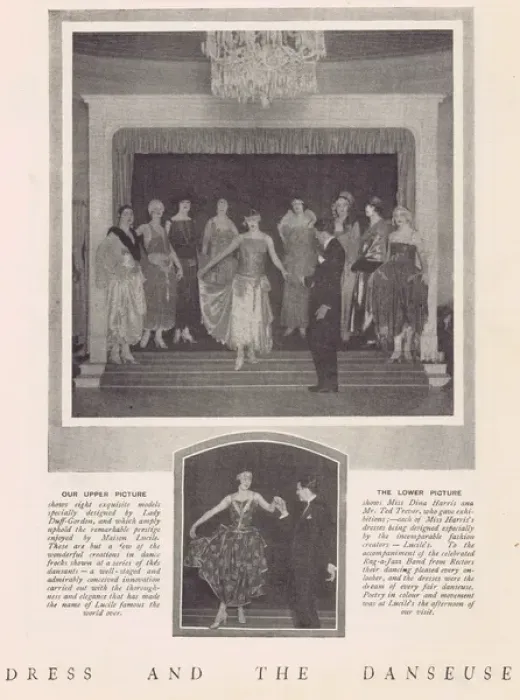 Framed Print : Dress and the Danseuse - series of dances showing fashion cr Framed Print : Dress and the Danseuse - series of dances showing fashion cr