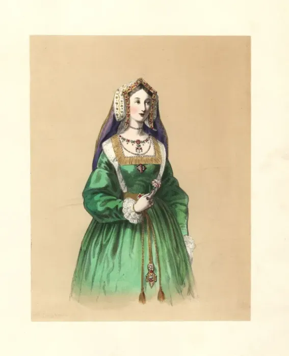 Framed Print : Dress of the early part of the reign of King Framed Print : Dress of the early part of the reign of King
