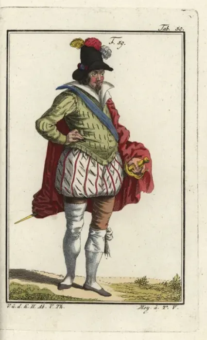 Framed Print : Dress of a French merchant, 1626 Framed Print : Dress of a French merchant, 1626