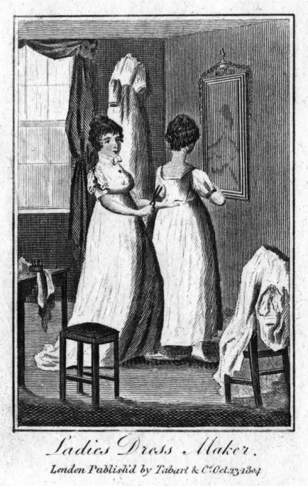 Framed Print : Dress Maker 1804 Framed Print : Dress Maker 1804