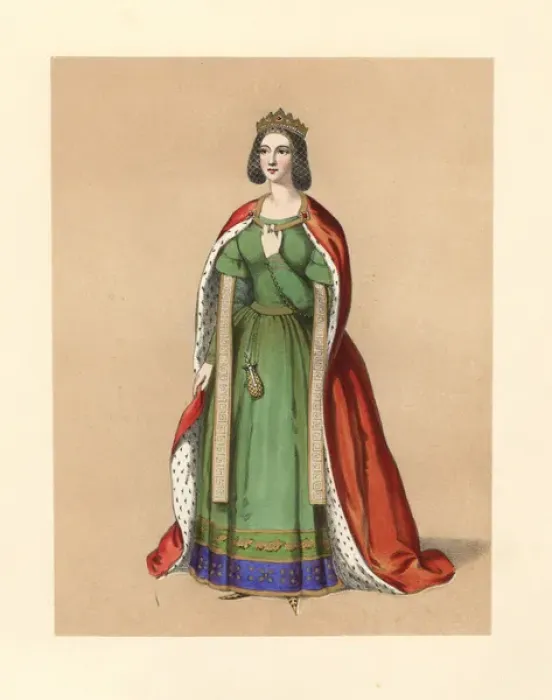Framed Print : Dress of the reign of Edward III, 1327-1377 Framed Print : Dress of the reign of Edward III, 1327-1377