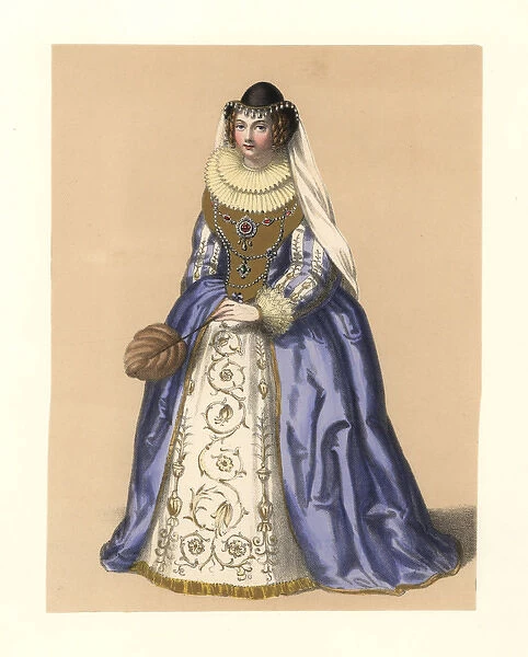 Dress of the reign of James I, 1601-1625, based