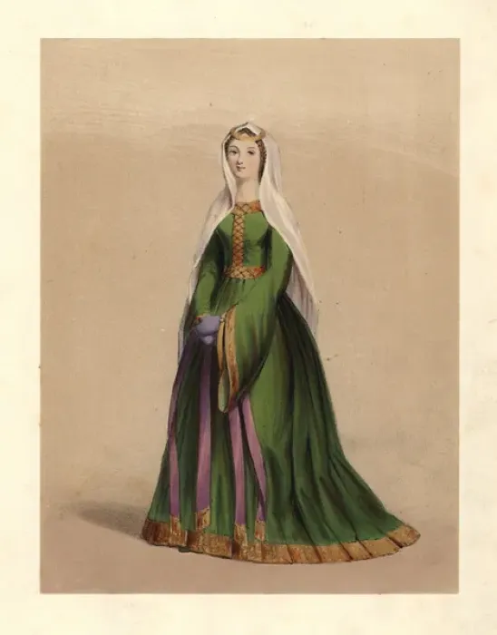 Framed Print : Dress of the reign of King Henry II, Curtmantle, 1154-1189 Framed Print : Dress of the reign of King Henry II, Curtmantle, 1154-1189