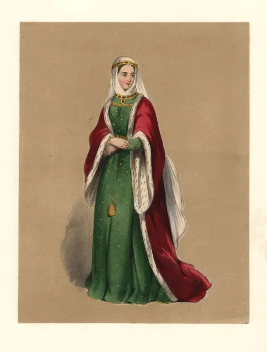 Framed Print : Dress of the reign of King Henry II, Curtmantle, 1154-1189 Framed Print : Dress of the reign of King Henry II, Curtmantle, 1154-1189