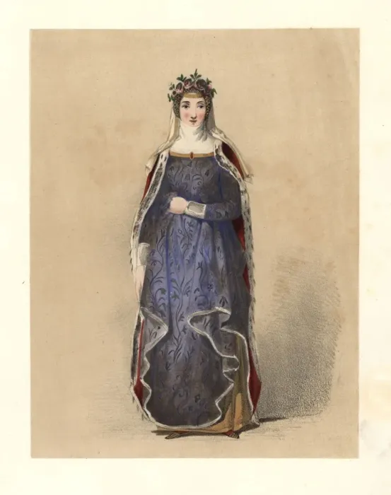 Framed Print : Dress of the reign of King Henry III, 1216-1272 Framed Print : Dress of the reign of King Henry III, 1216-1272