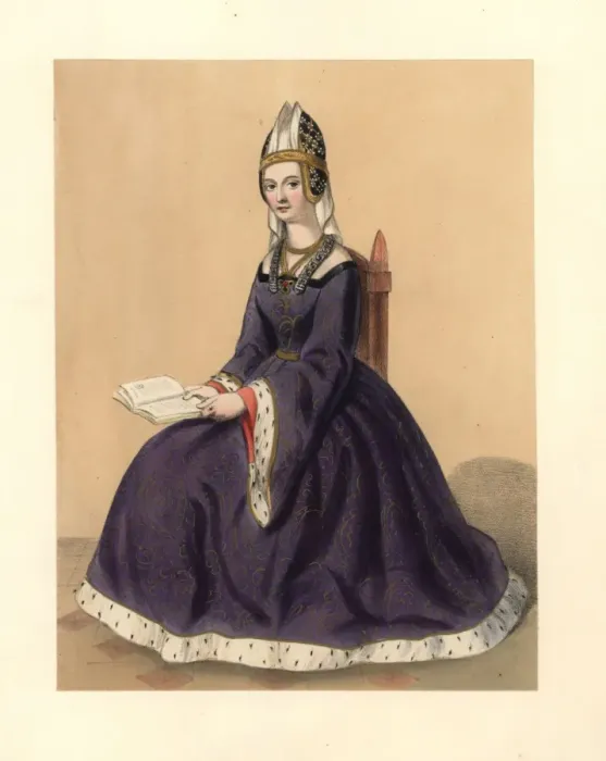 Framed Print : Dress of the reign of King Henry V and early Framed Print : Dress of the reign of King Henry V and early