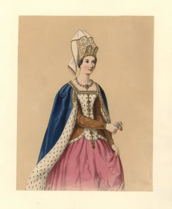 Framed Print : Dress of the reign of King Henry VI, 1422-1461 Framed Print : Dress of the reign of King Henry VI, 1422-1461