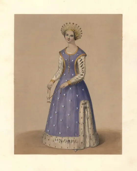 Framed Print : Dress of the reign of King Richard II, 1377-1399 Framed Print : Dress of the reign of King Richard II, 1377-1399