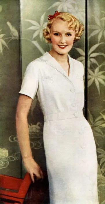 Framed Print : Dress in Tootal linen Framed Print : Dress in Tootal linen